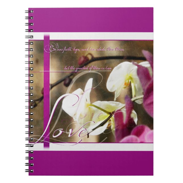 Caderno Espiral O maior destes é o Amor (Frente)