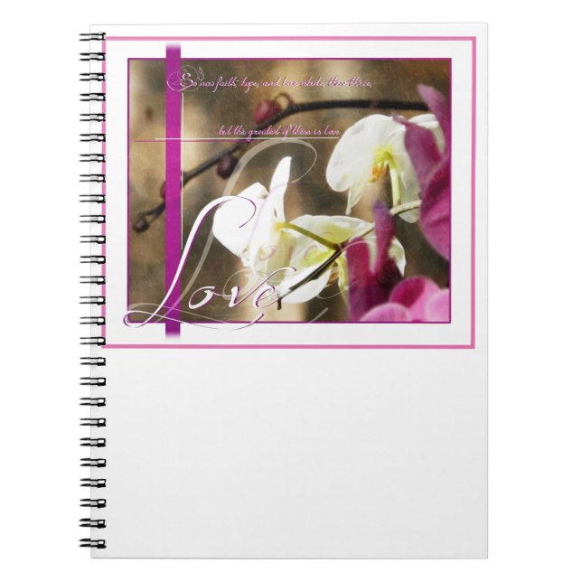 Caderno Espiral O maior destes é o Amor (Frente)