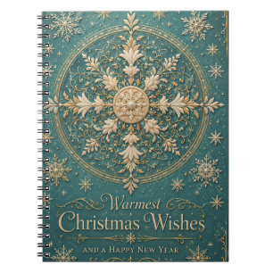 Caderno Espiral O Mandala Gélido Dourado