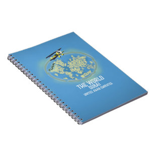 Caderno Espiral O mapa de Dubai United Arab Emirates do mundo