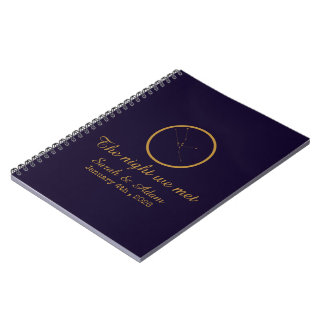 Caderno Espiral O Mapa Estelar da Noite em que Nos Conhecemos – De