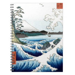 Caderno Espiral "O Mar" Hiroshige Ukiyo-e
