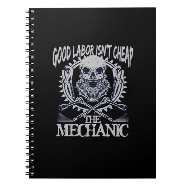 Caderno Espiral O mecânico não é clássico barato - trabalho qualif (Frente)