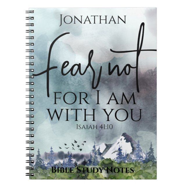 Caderno Espiral O Medo Não é Aquarela. (Frente)