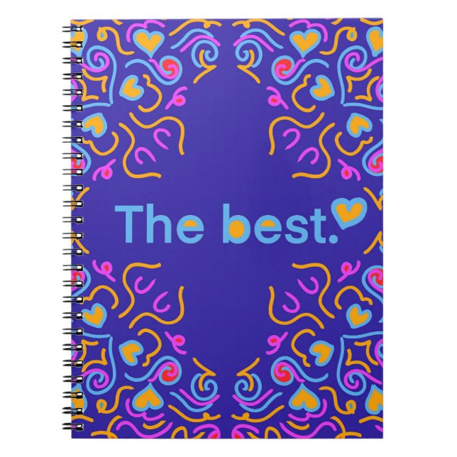 Caderno Espiral O melhor (Frente)
