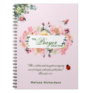 Caderno Espiral O MELHOR DIÁRIO DE ORAÇÃO personalizou a fé cristã