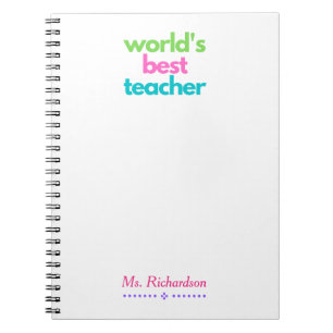 Caderno Espiral O melhor notebook espiral para professores do mund