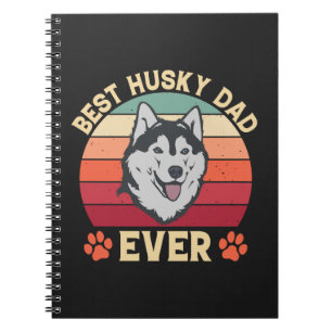Caderno Espiral O melhor pai de rouco de todos os pais de cães do