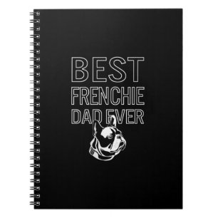 Caderno Espiral O melhor Pai francês jamais Pai Buldogue francês
