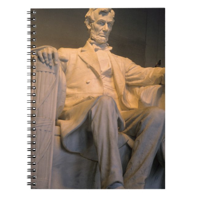 Caderno Espiral O Memorial Lincoln em Washington DC. (Frente)