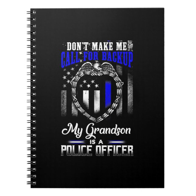 Caderno Espiral O Meu Avô É Um Presente Policial. (Frente)