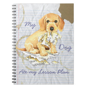 Caderno Espiral O Meu Dachshund Ate O Meu Plano De Lição