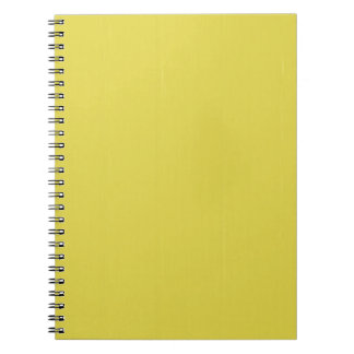 Caderno Espiral O modelo vazio amarelo da planície DIY adiciona a