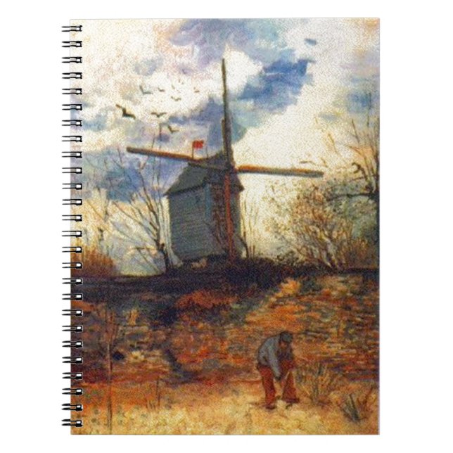 Caderno Espiral O Moinho de la Galette Van Gogh (Frente)