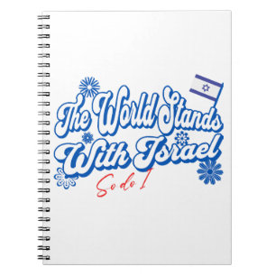 Caderno Espiral O Mundo Está Com Israel, E Israel Também.