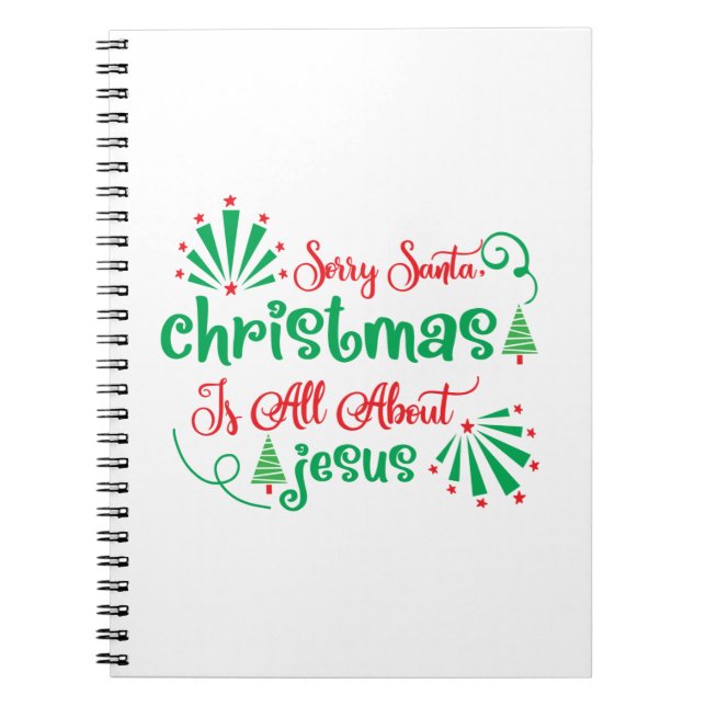 Caderno Espiral O Natal Do Presente De Natal É Tudo (Frente)