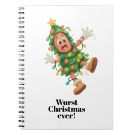 Caderno Espiral O Natal mais Wurst de todos! Salame engraçado
