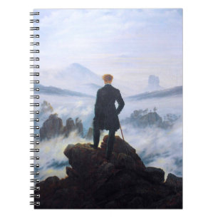 Caderno Espiral O Navegador Acima Do Mar Fog Caspar David Friedric