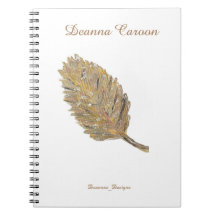O notebook Ouro Leaf - Spiral