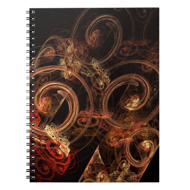 Caderno Espiral O Notebook Sound of Music Abstrato Art (Frente)