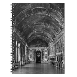 Caderno Espiral O palácio de France Versalhes do vintage espelha