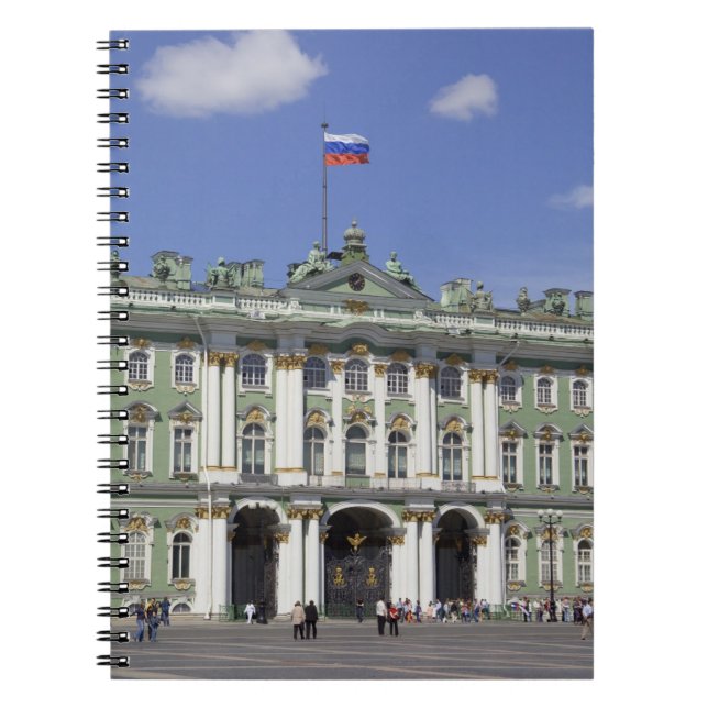 Caderno Espiral O Palácio de inverno, Ruas Petersburgo, Rússia (RF (Frente)