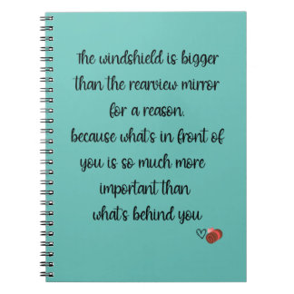 Caderno Espiral O para-brisa é maior que o para-brisas - rolo de g