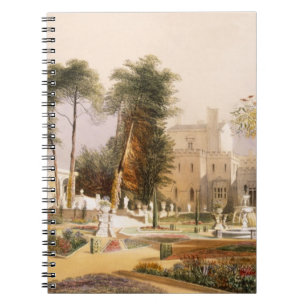 Caderno Espiral O Parterre nos jardins em Wilton, o assento de