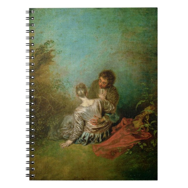Caderno Espiral O pas de falso, c.1717 (óleo em canvas) (Frente)