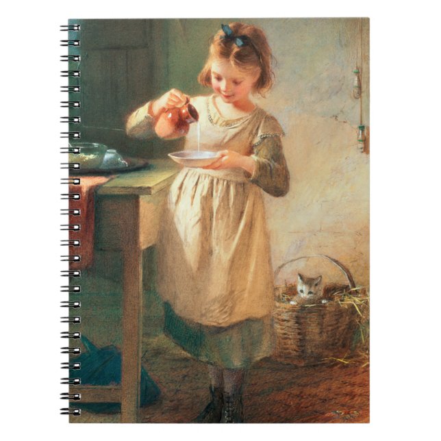 Caderno Espiral O pequeno almoço do gatinho (Frente)