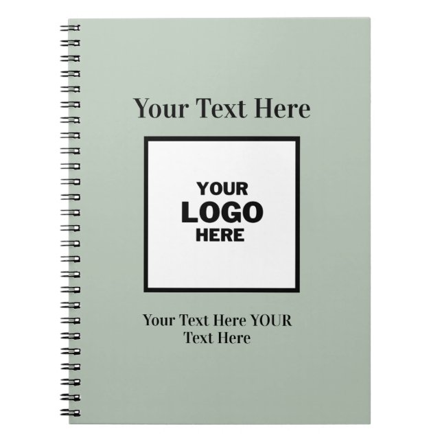 Caderno Espiral O perfeito notebook Sage Green Wedding (Frente)