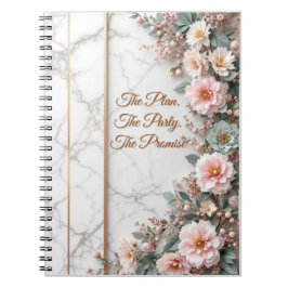 Caderno Espiral O Plano Mestre | Casamento em Dourado Art Deco