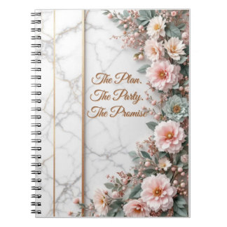 Caderno Espiral O Plano Mestre | Casamento em Dourado Art Deco