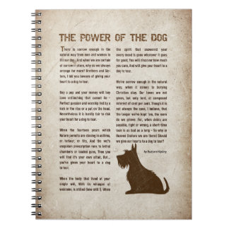 Caderno Espiral O Poder do Cão Poema - Rudyard Kipling