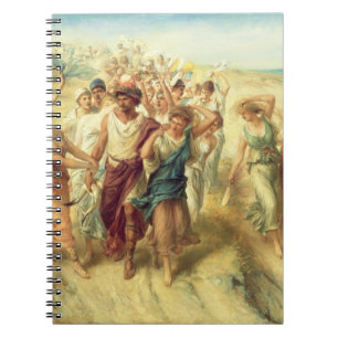 Caderno Espiral O poeta Anacreon (570-485 BC) com seus musas, 189