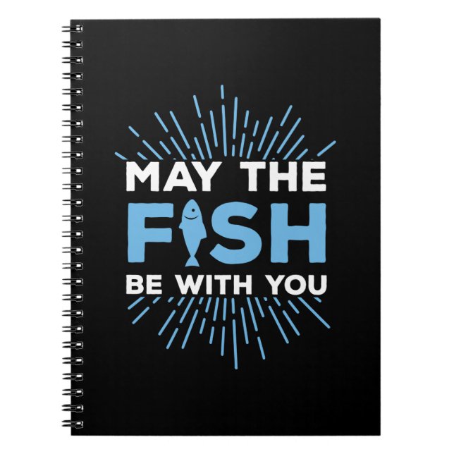 Caderno Espiral O Presente De Peixe Pode Estar Com Você (Frente)