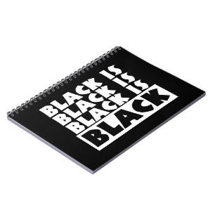 Caderno Espiral O preto é preto
