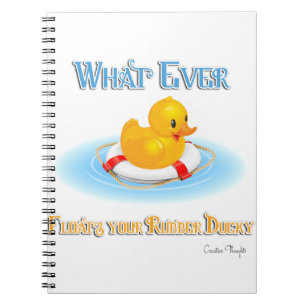 Caderno Espiral O Que Disparar Sua Borracha Ducky