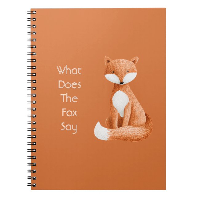 Caderno Espiral O Que Diz a Raposa? (Frente)