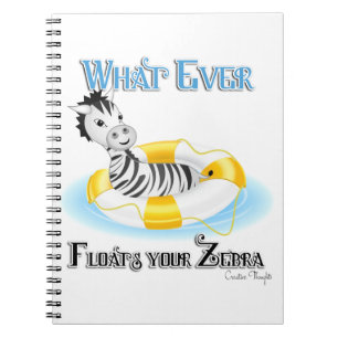 Caderno Espiral O que flutuar no seu zebra 4