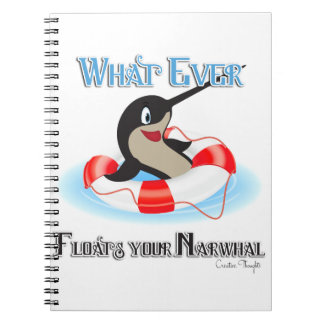 Caderno Espiral O que mais fluir seu Narwhal Meme
