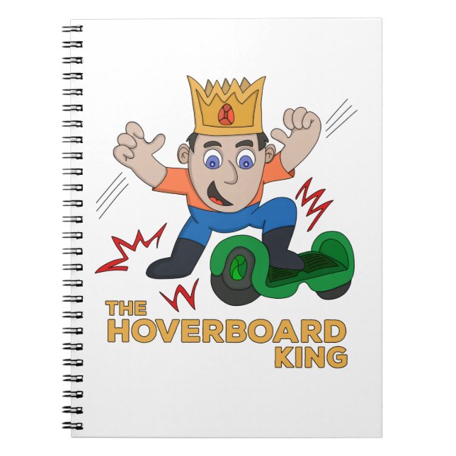 Caderno Espiral O Rei do Hoverboard (Frente)