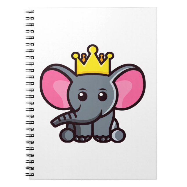 Caderno Espiral O rei elefante (Frente)
