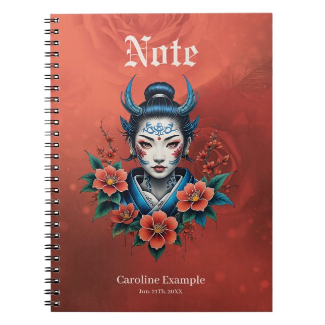 Caderno Espiral O segredo da beleza pálida (Frente)