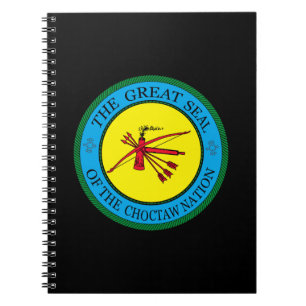 Caderno Espiral O Selo Excelente da Nação Choctaw de Oklahoma
