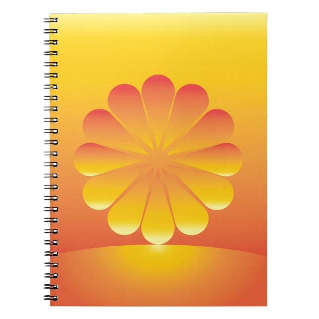 Caderno Espiral o sol nasce (Frente)