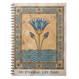 Caderno Espiral O Sopro de Nefertem: Escriba do Sagrado Lótus Azul