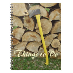 Caderno Espiral O Tarefa-Machado e o Woodpile do tio