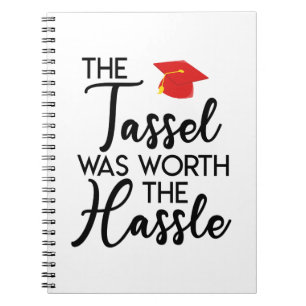 Caderno Espiral O Tassel Valia A Pena Com O Presente De Graduação