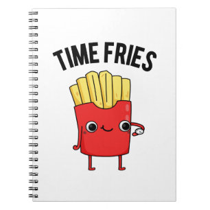 Caderno Espiral O Tempo Frita Piada de Batata Frita Francesa